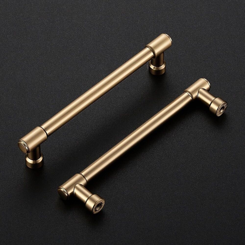10 Pack, 5 Inch Kitchen Pulls Cabinet Handles (Champagne Bronze)